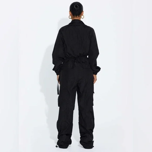 Naked Wardrobe The Windbreaker Cargo Jumpsuit - Picture 3 of 15